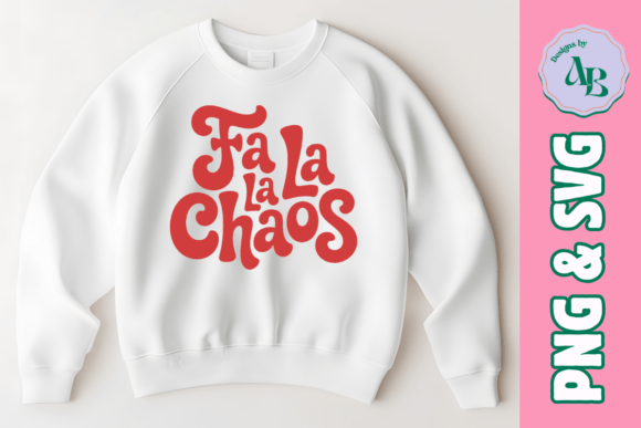 Funny Christmas Chaos Quote PNG SVG Review