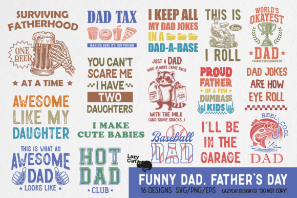 Funny Dad Father’s Day SVG PNG Bundle Review for Real Embroidery Projects