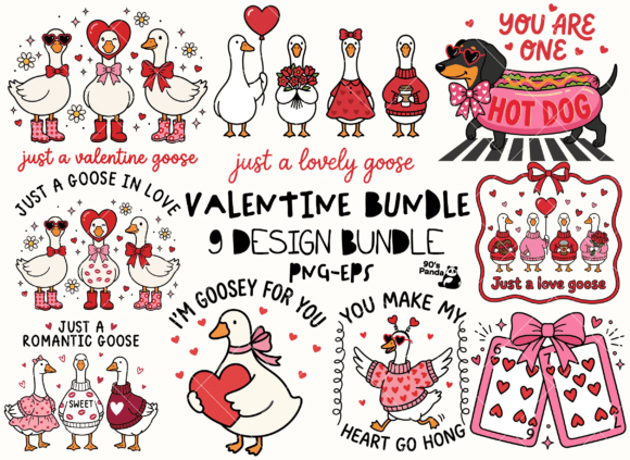 Funny Valentine Dog Goose Cat Bundle Review for Real Embroidery Projects