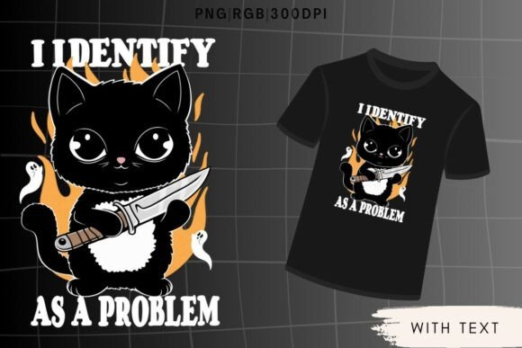 I Identify As a Problem Funny Cat PNG Review