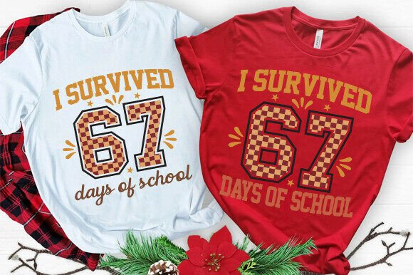 I Survived 67 Days of School SVG PNG Review