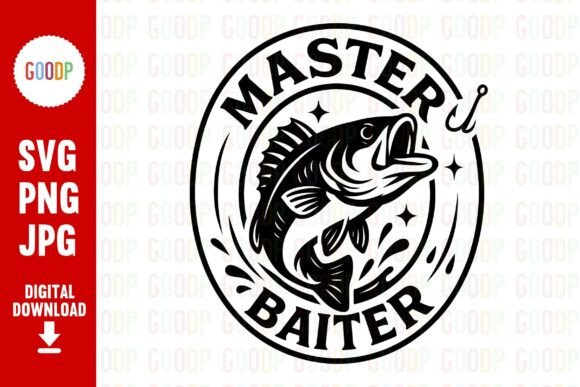 Master Baiter Fishing Badge SVG Review for Real Embroidery Projects